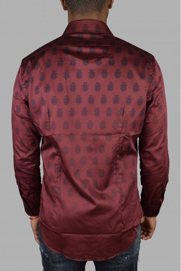 Billionaire Men Ls Milano All Over Shirt BILLIONAIRE