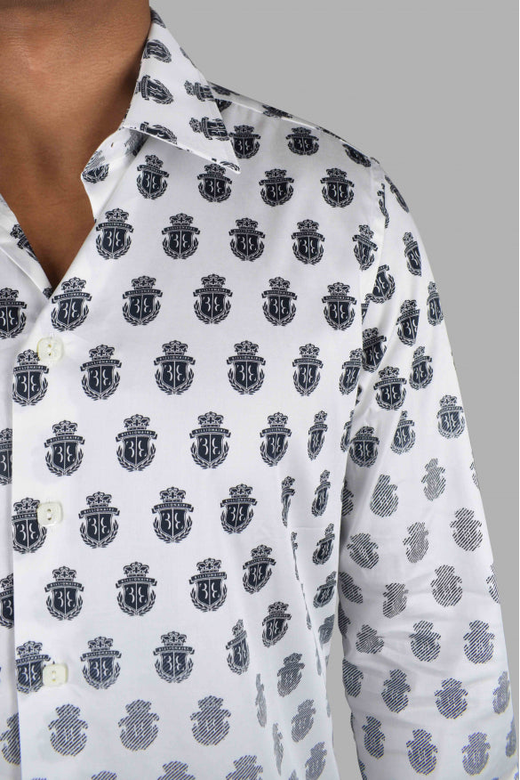 Billionaire Men Ls Milano All Over Shirt BILLIONAIRE