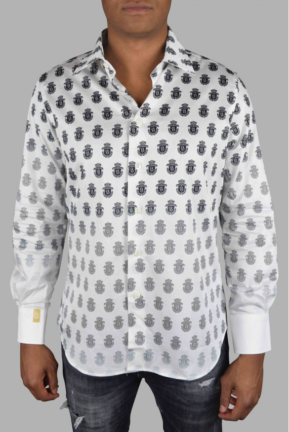 Billionaire Men Ls Milano All Over Shirt BILLIONAIRE