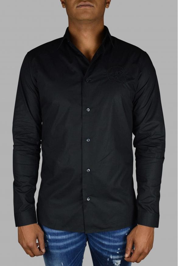 Philipp Plein Men Gold Cut Ls Skull Shirt PHILIPP PLEIN