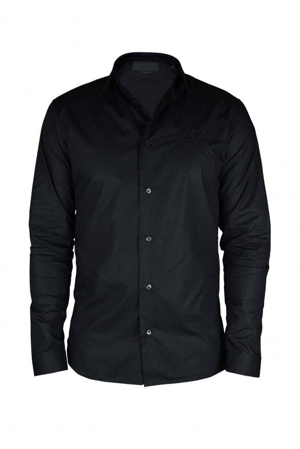 Philipp Plein Men Gold Cut Ls Skull Shirt PHILIPP PLEIN