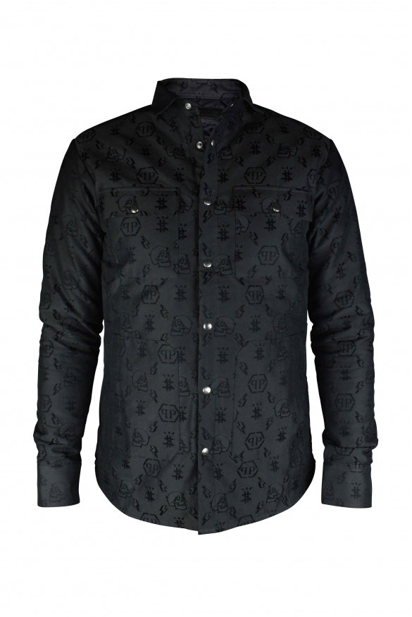 Philipp Plein Men Ls Monogram Shirt PHILIPP PLEIN