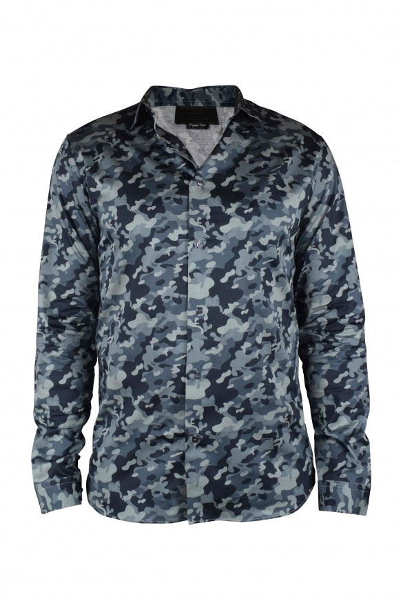 Philipp Plein Men Ls Camouflage Shirt PHILIPP PLEIN