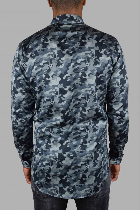Philipp Plein Men Ls Camouflage Shirt PHILIPP PLEIN
