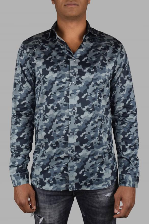 Philipp Plein Men Ls Camouflage Shirt PHILIPP PLEIN
