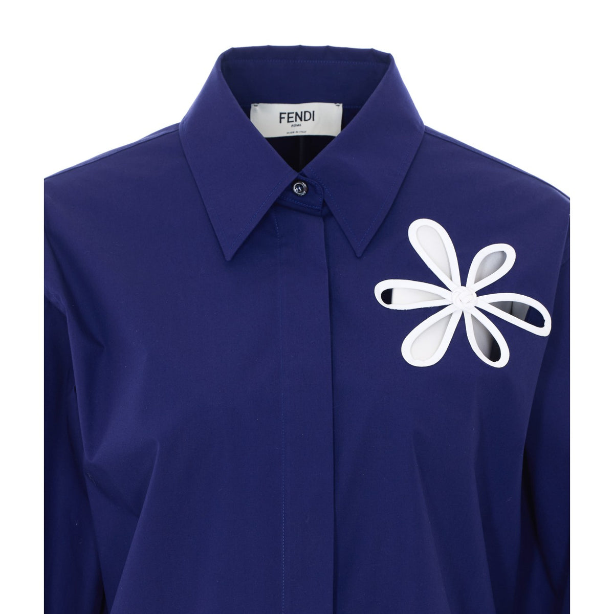 Fendi Women Shirt With Fendi Ajour Motif FENDI
