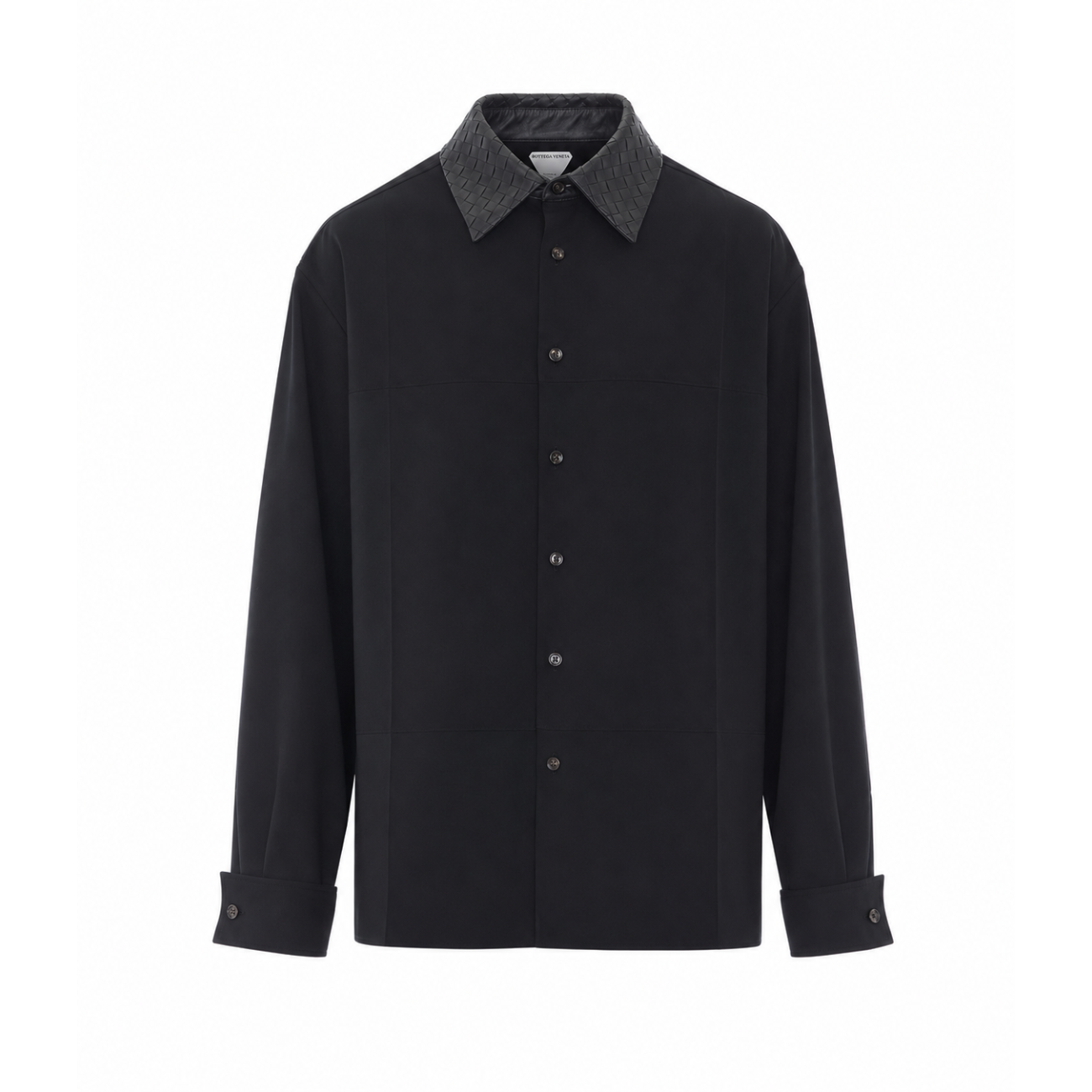 Bottega Veneta Women Shirt With Intrecciato Detail Collar BOTTEGA VENETA