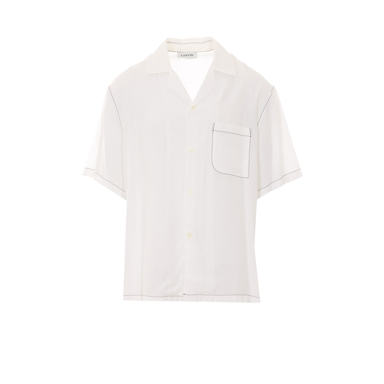 Lanvin Men Shirt With Mother And Daughter Print On The Back LANVIN