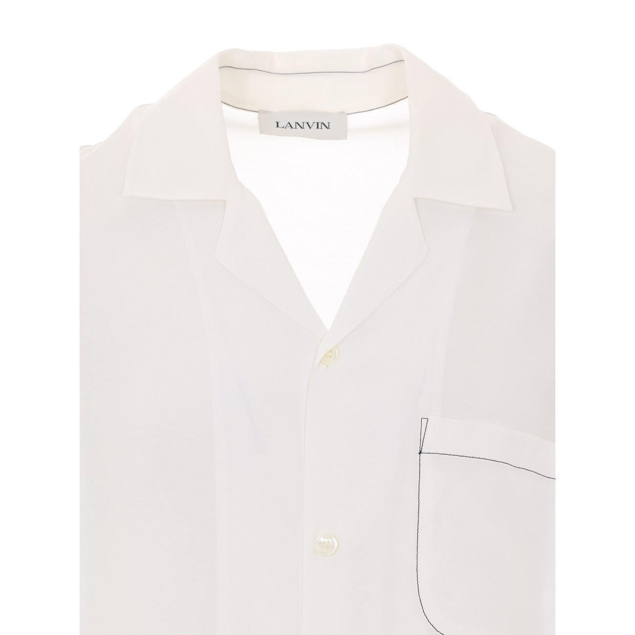 Lanvin Men Shirt With Mother And Daughter Print On The Back LANVIN