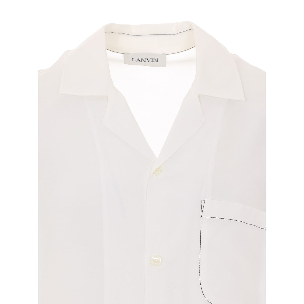 Lanvin Men Shirt With Mother And Daughter Print On The Back LANVIN
