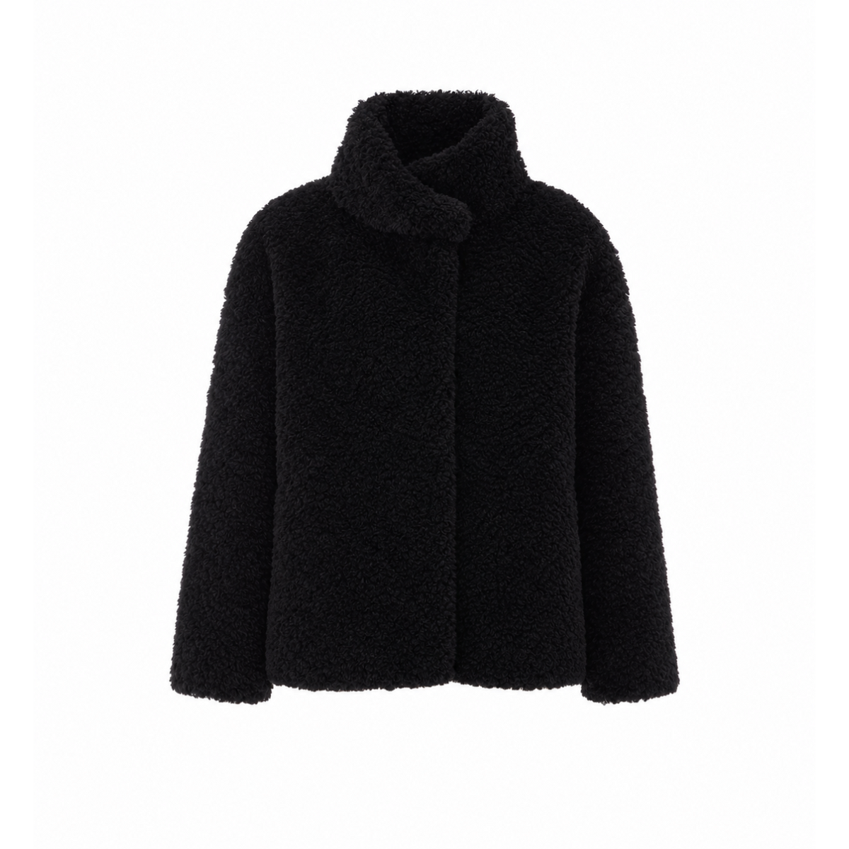 Herno Women Short Jacket Touch Fur Curly Effect HERNO