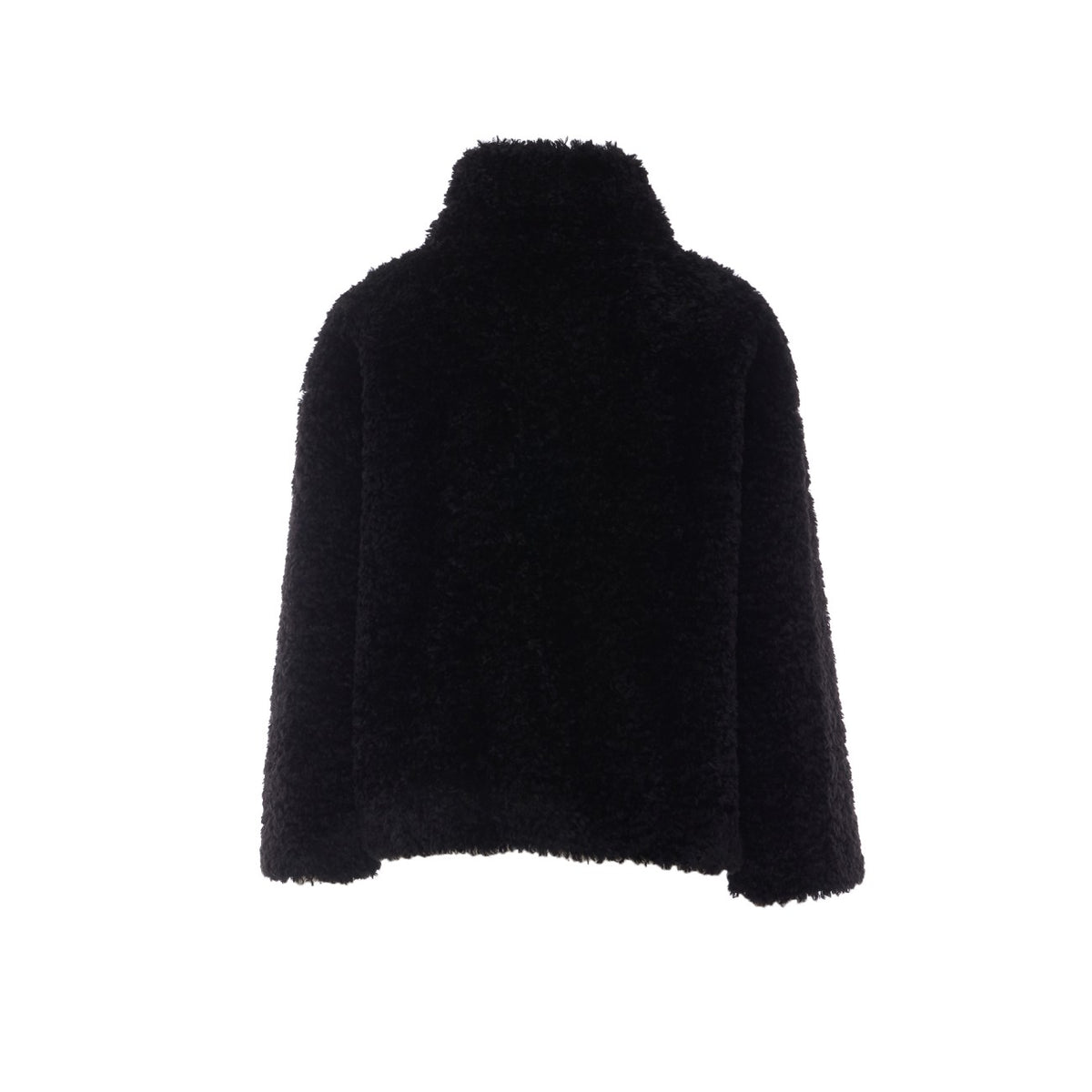 Herno Women Short Jacket Touch Fur Curly Effect HERNO