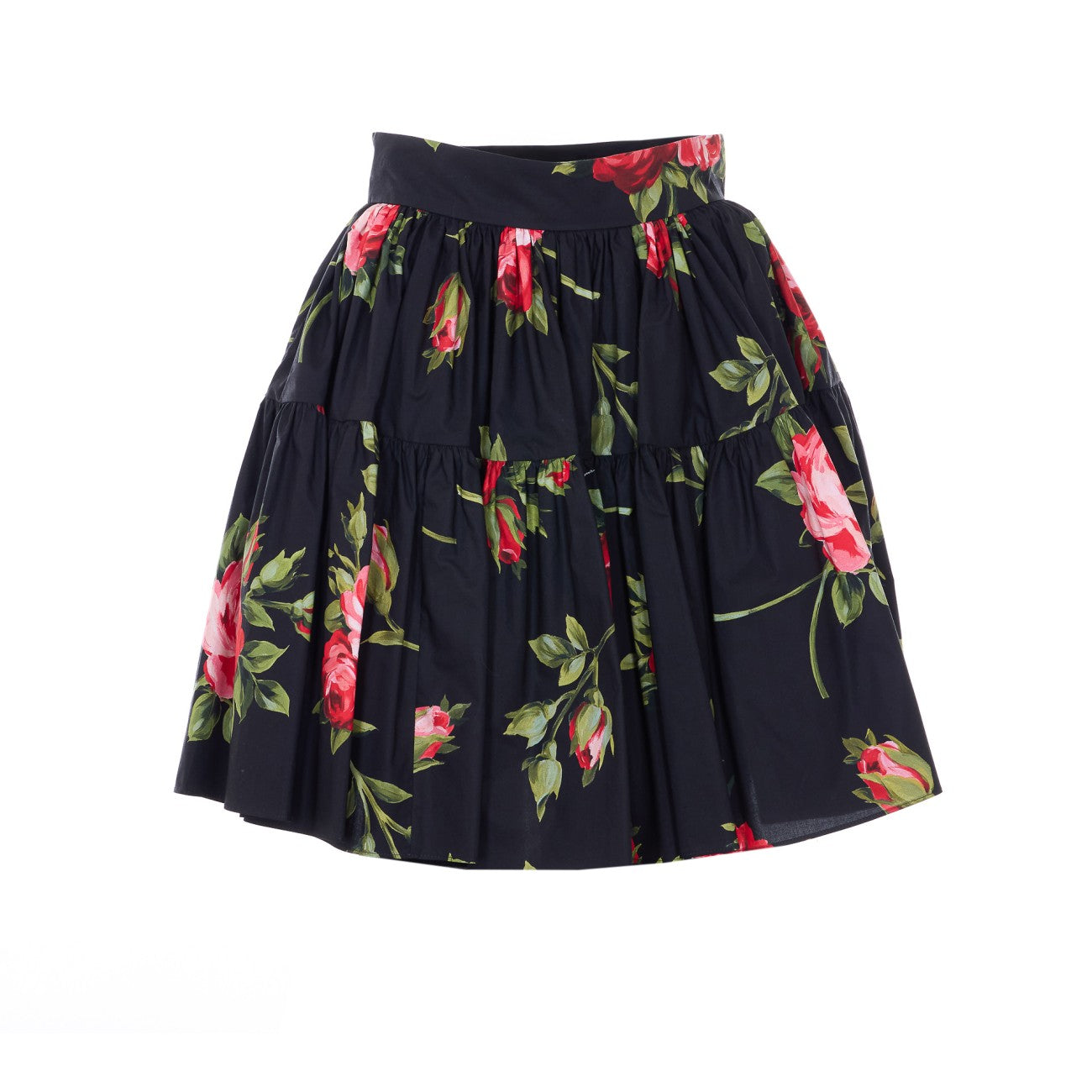 Dolce&Gabbana Women Short Skirt Print Rose Bouquet DOLCE & GABBANA