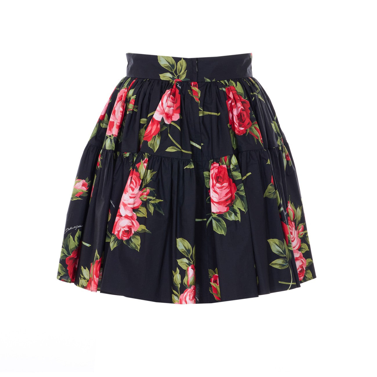 Dolce&Gabbana Women Short Skirt Print Rose Bouquet DOLCE & GABBANA
