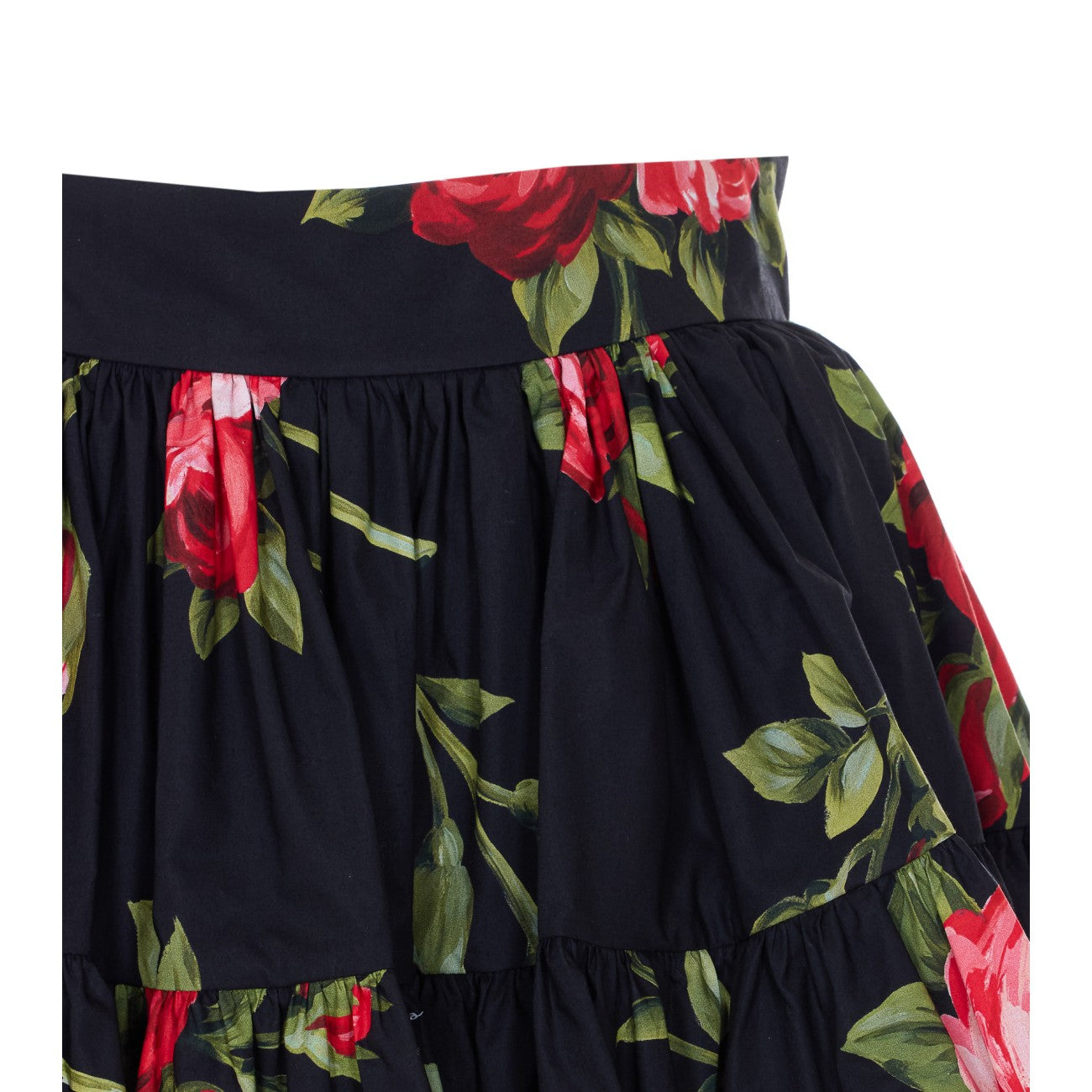 Dolce&Gabbana Women Short Skirt Print Rose Bouquet DOLCE & GABBANA
