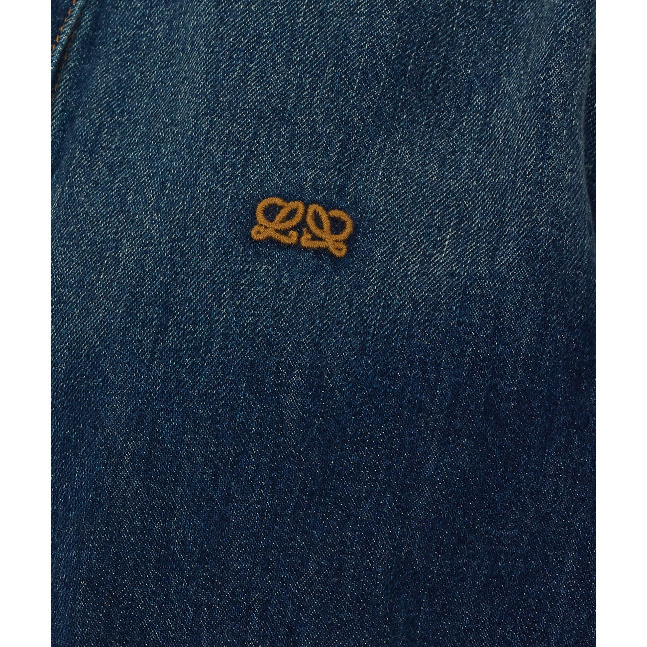 Loewe Women Short Sleeves Denim Trapeze Shirt With L Loewe Logo LOEWE
