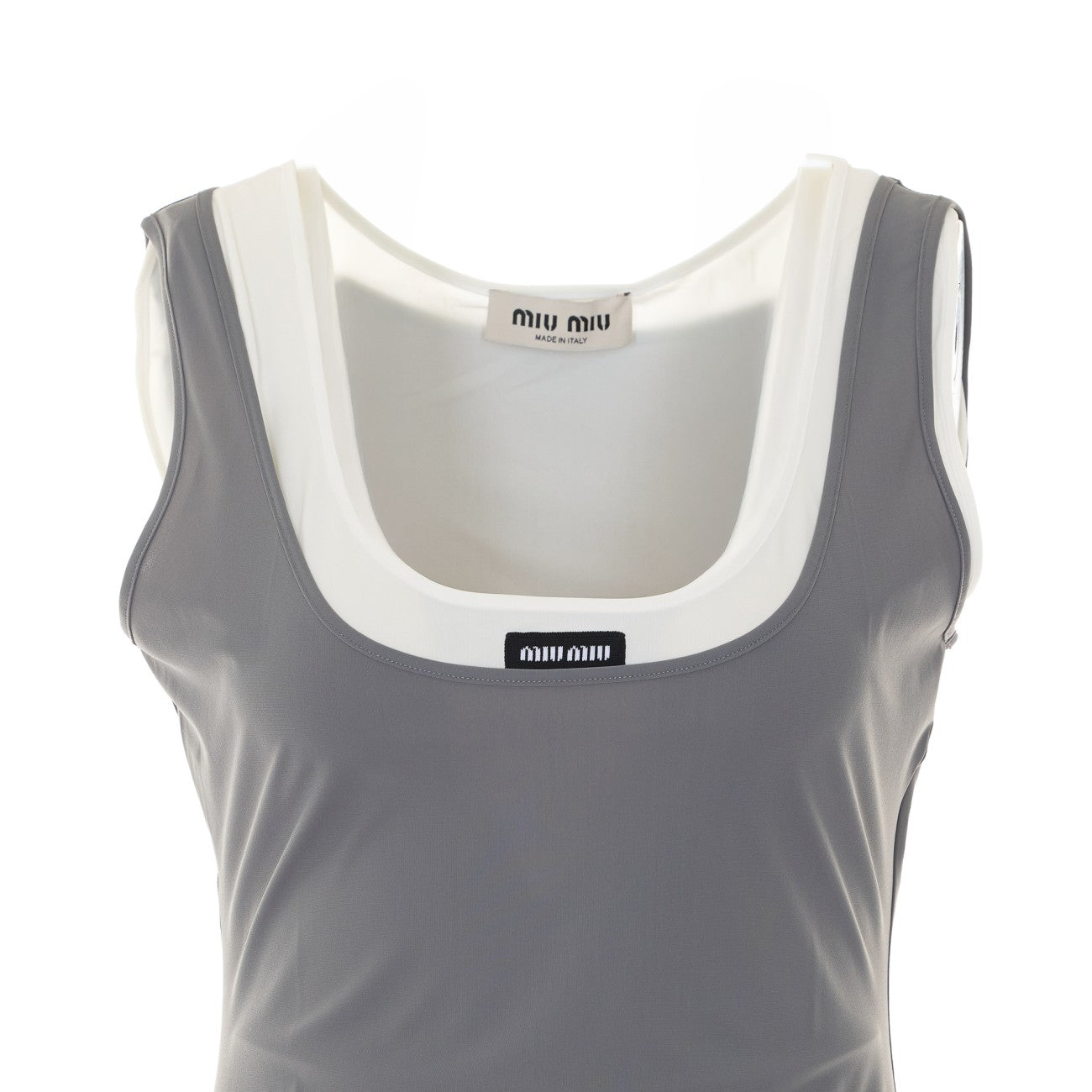 Miu Miu Women Short Stretch Jersey Dress MIU MIU