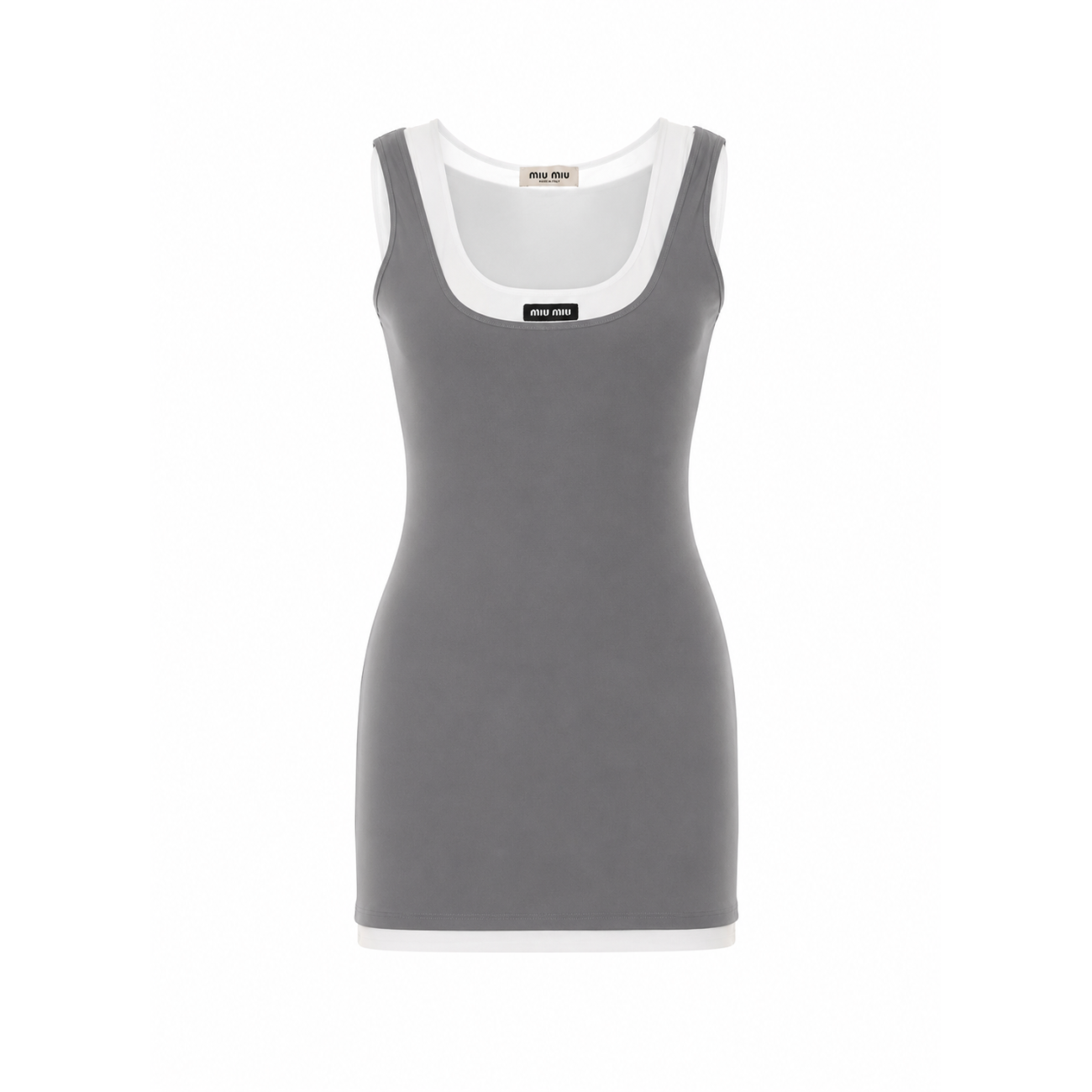 Miu Miu Women Short Stretch Jersey Dress MIU MIU