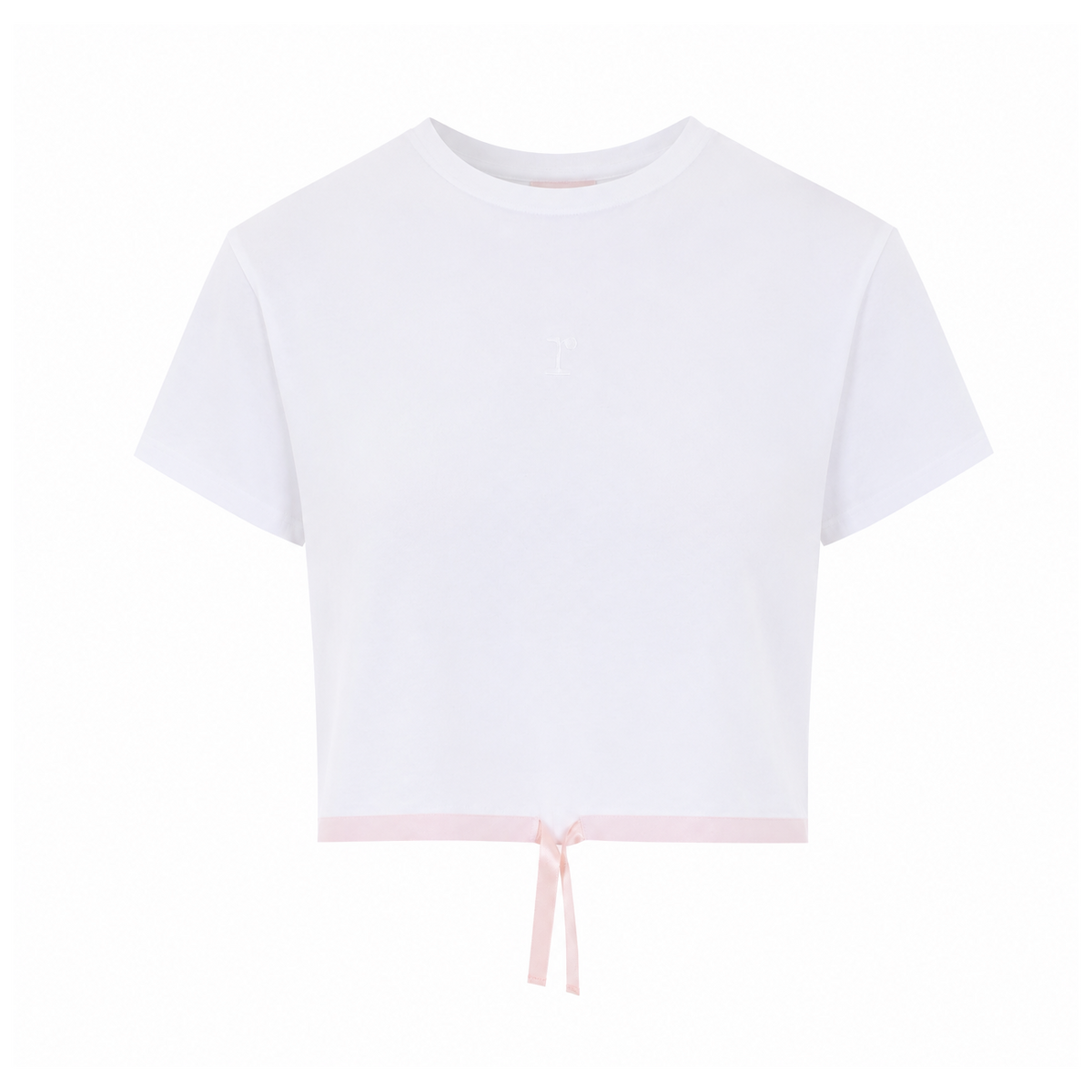 Repetto Women Short T-Shirt With Logo And Satin Ribbon Repetto