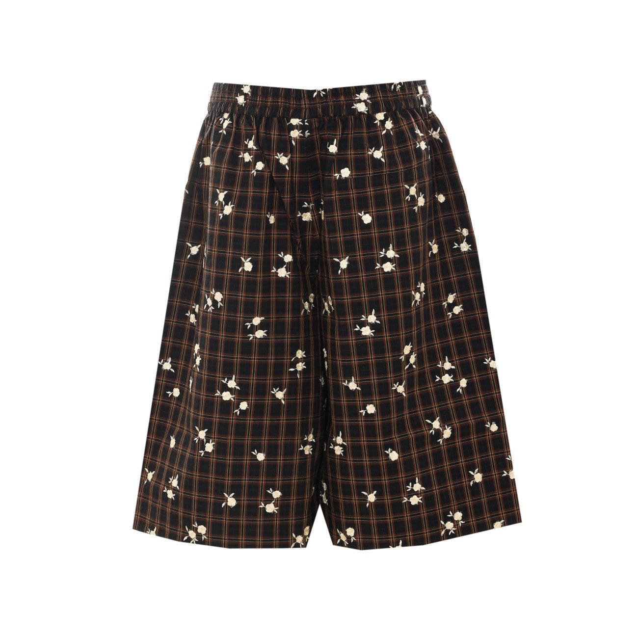Ganni Women Shorts In Printed Check GANNI