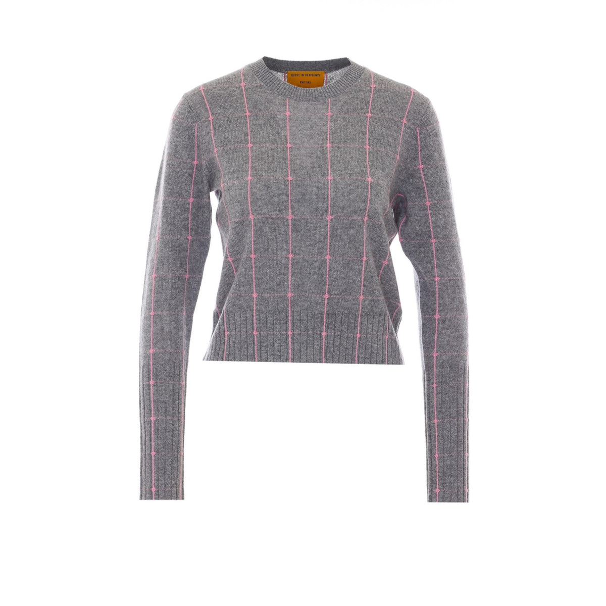 Guest In Residence Women Shrunken Checker Sweater GUEST IN RESIDENCE