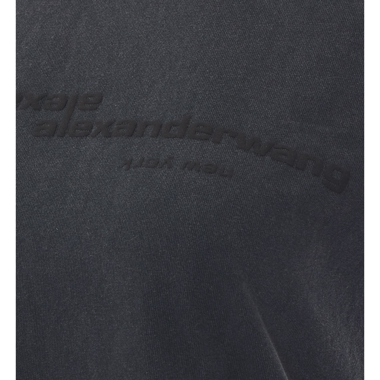 Alexander Wang Women Shrunken Mirrored Logo T-Shirt ALEXANDER WANG