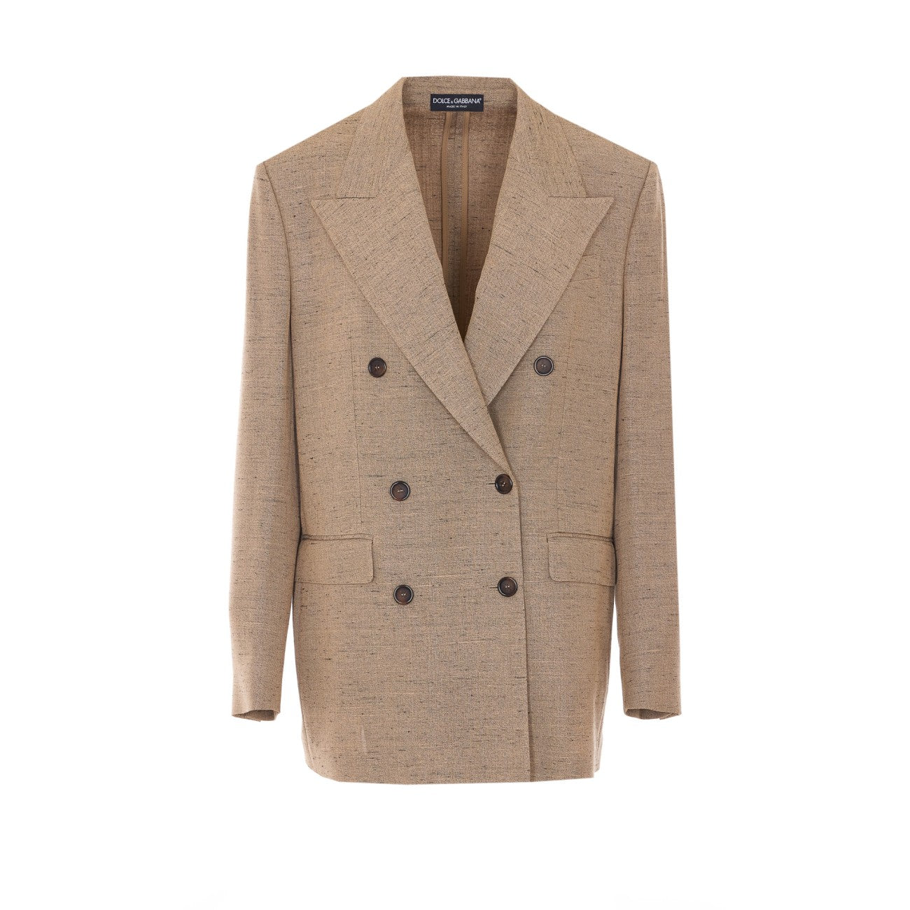 Dolce&Gabbana Women Sicily Double-Breasted Blazer Tweed Effect DOLCE & GABBANA
