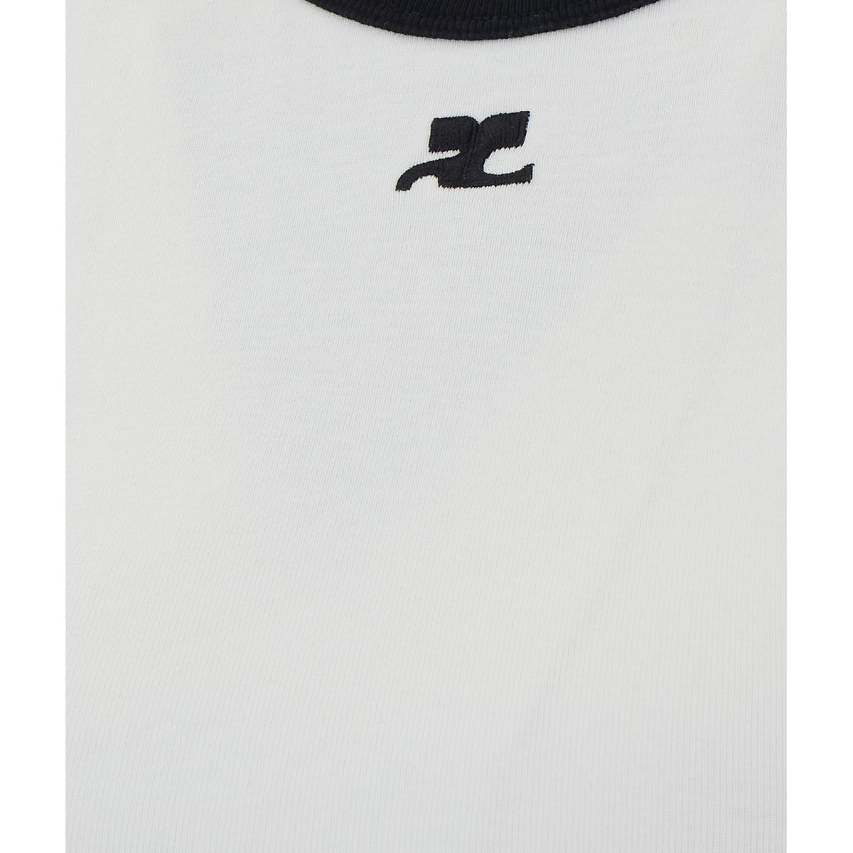 Courreges Women Signature Contrast T-Shirt COURREGES
