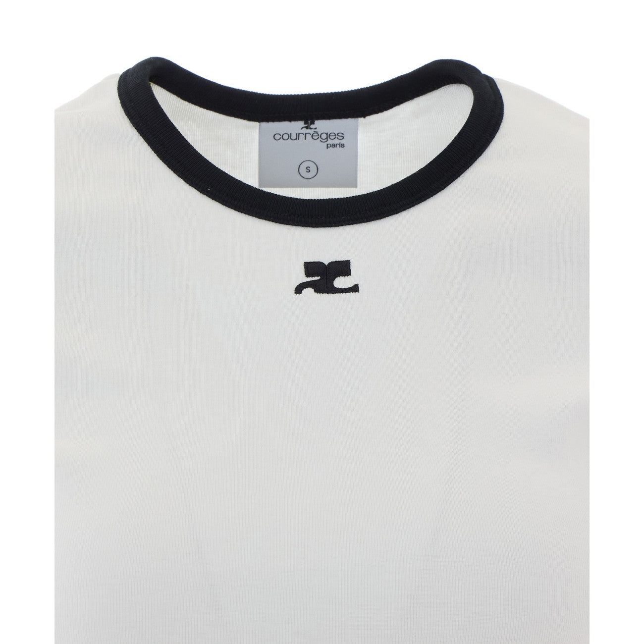 Courreges Women Signature Contrast T-Shirt COURREGES