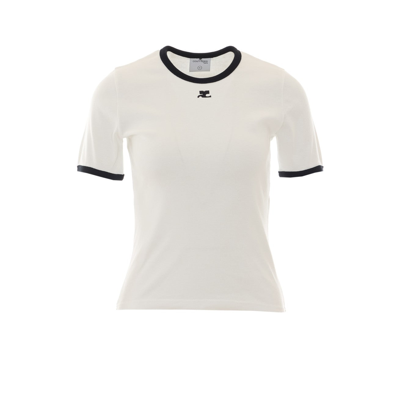 Courreges Women Signature Contrast T-Shirt COURREGES