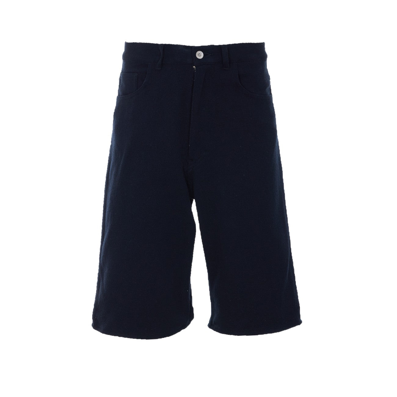 Auralee Men Silk Denim Wide Shorts AURALEE