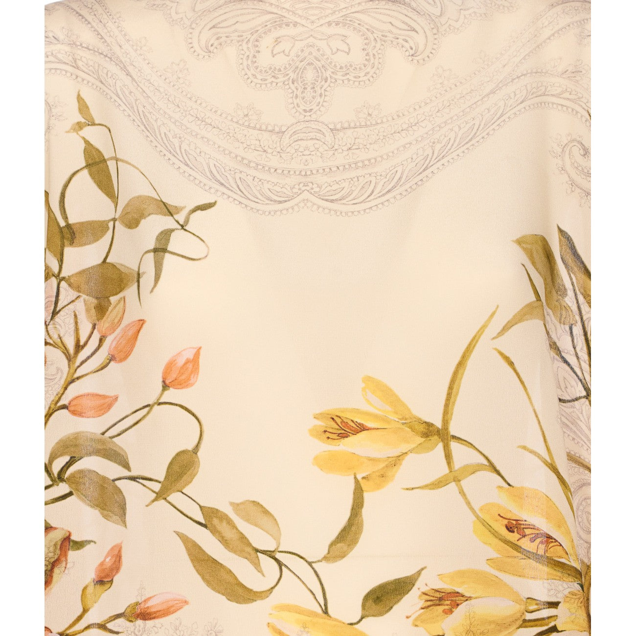 Etro Women Silk Poncho Top With Print ETRO