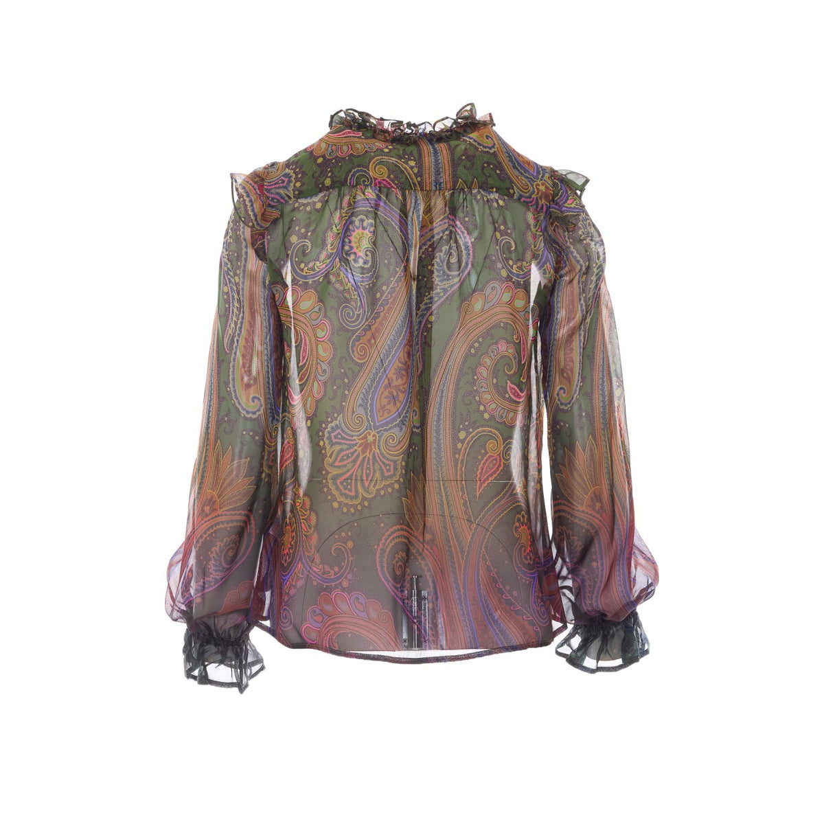 Etro Women Silk Shirt With Paisley Piazzata Degrade' Print ETRO