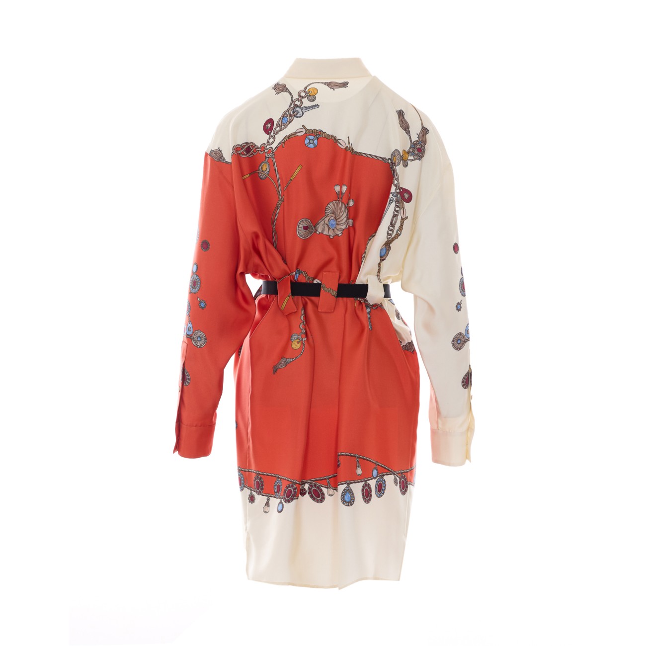 Versace Women Silk Twill Printed Dress VERSACE