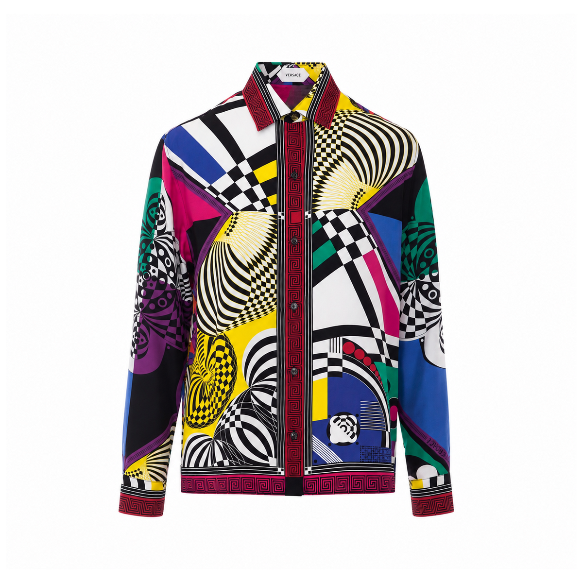 Versace Women Silk Twill Teatro Print Shirt VERSACE