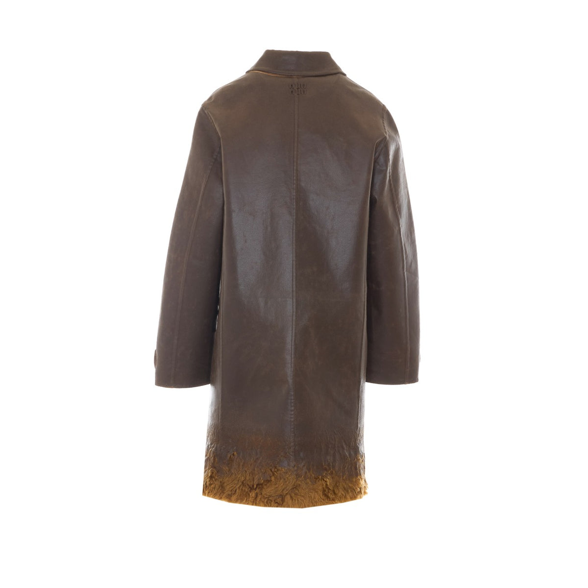 Miu Miu Women Single-Breasted Overcoat In Double Wool And Mutton MIU MIU
