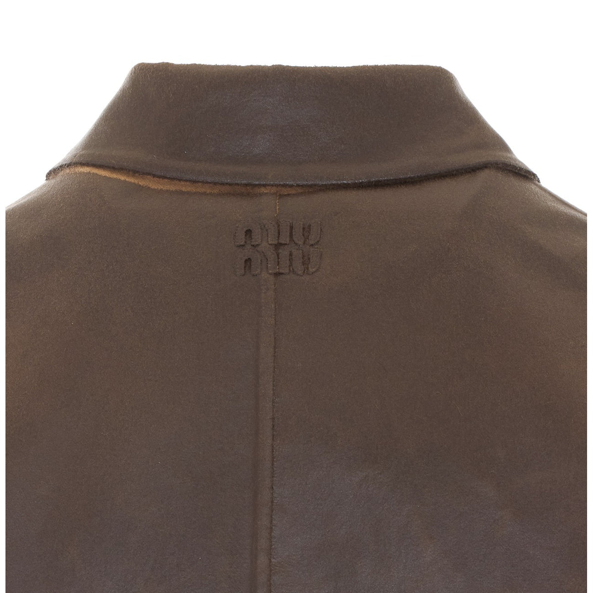 Miu Miu Women Single-Breasted Overcoat In Double Wool And Mutton MIU MIU