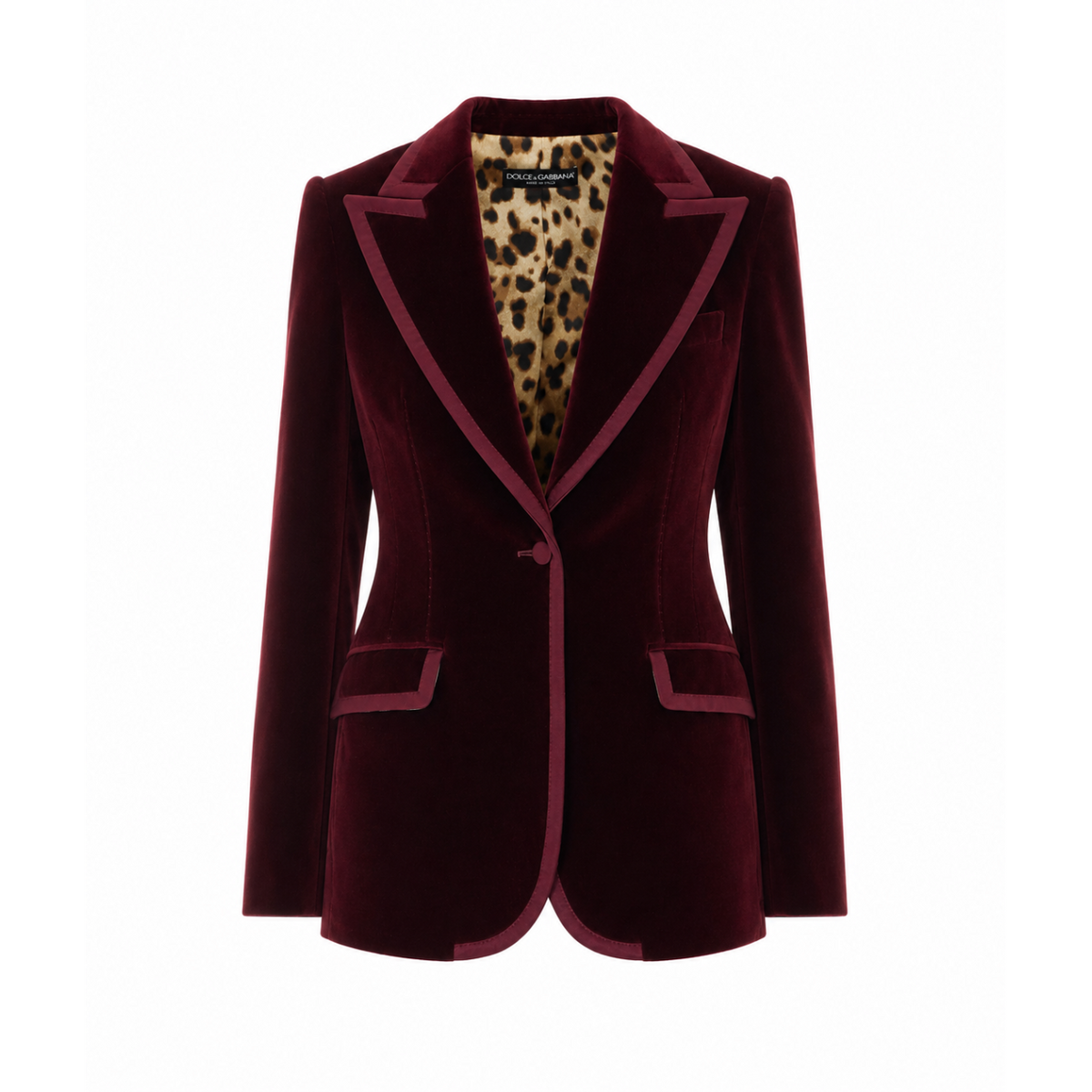 Dolce&Gabbana Women Single Breasted Velvet Jacket DOLCE & GABBANA