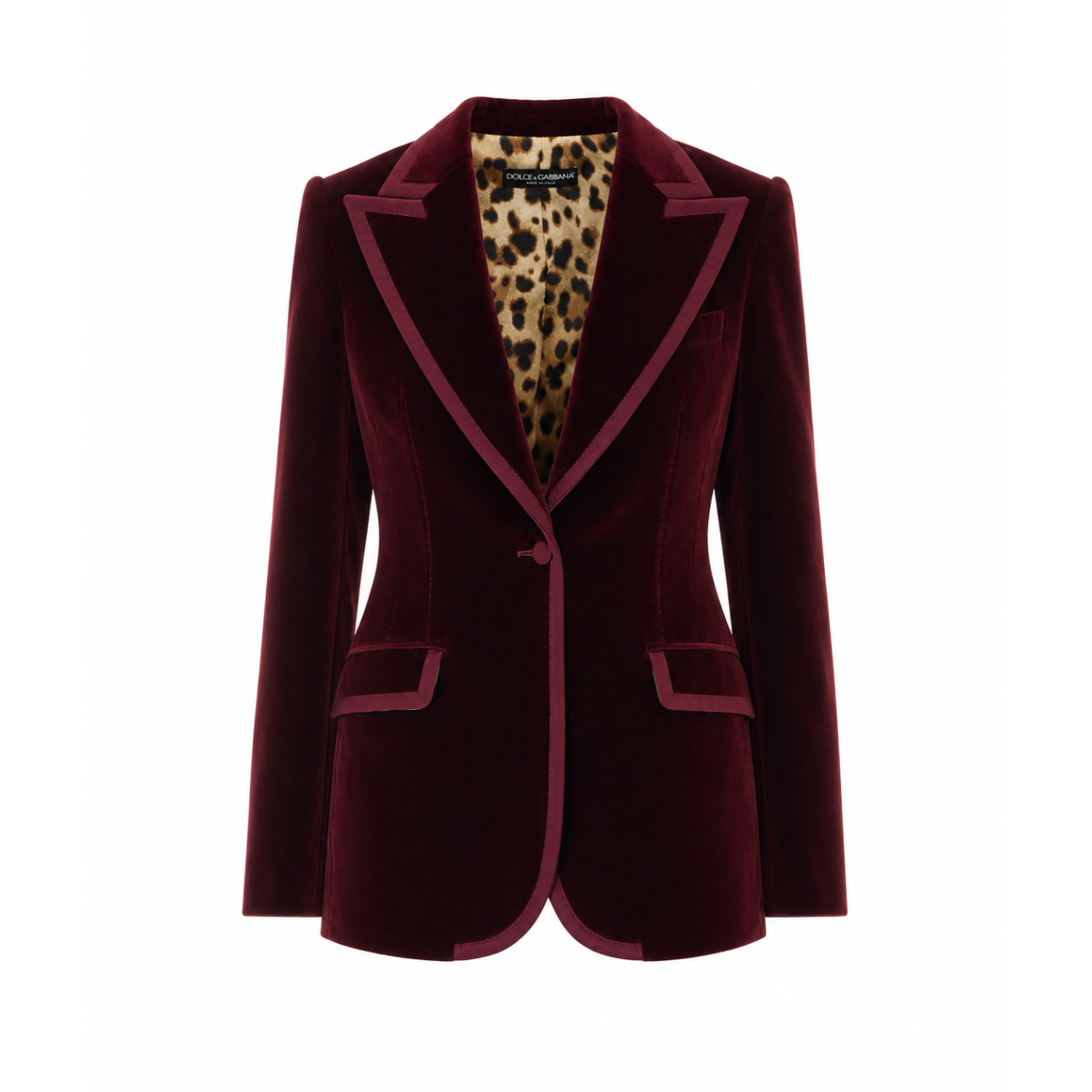 Dolce&Gabbana Women Single Breasted Velvet Jacket DOLCE & GABBANA
