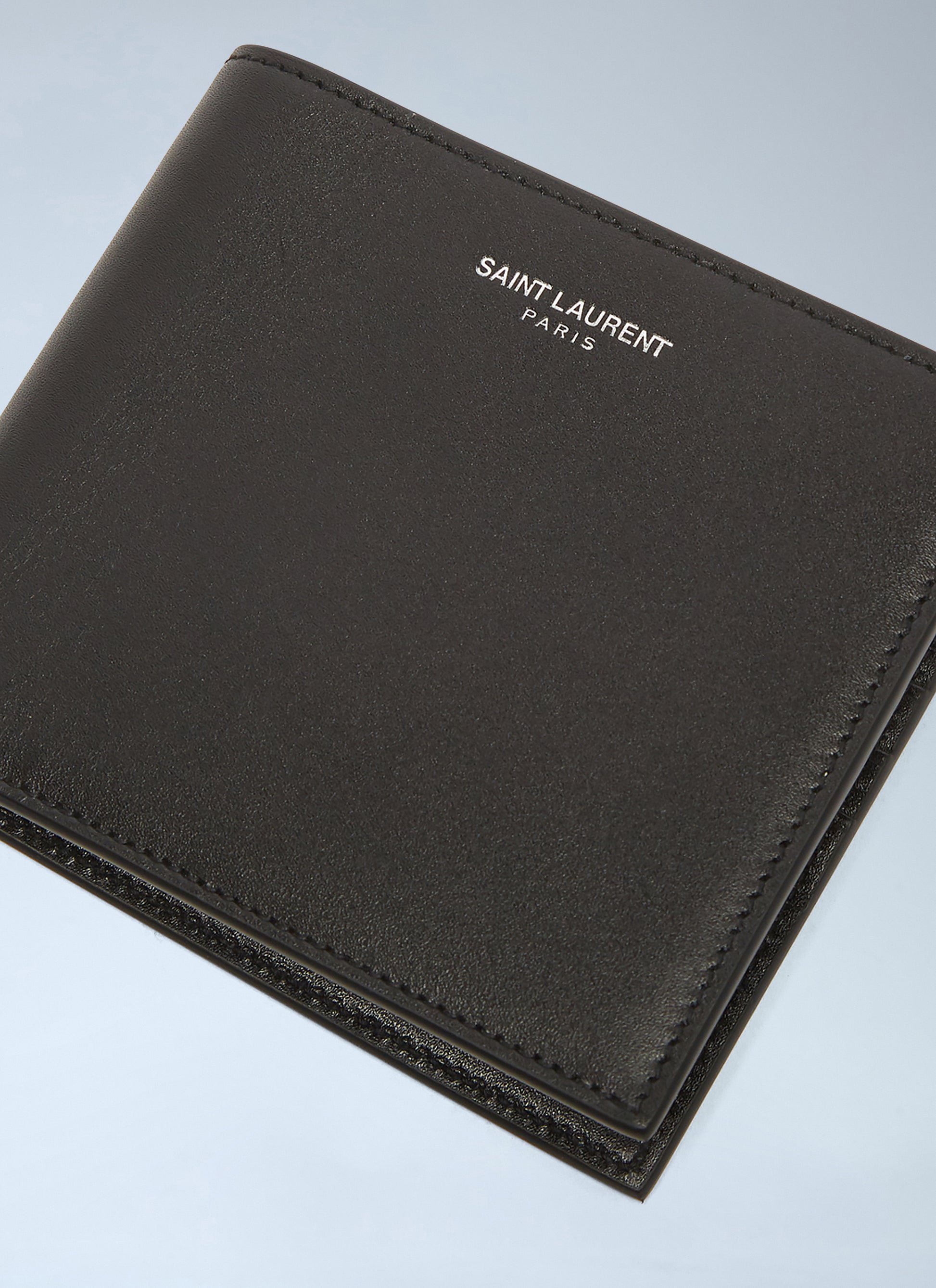 Saint Laurent Men Logo Print Bi-Fold Wallet SAINT LAURENT
