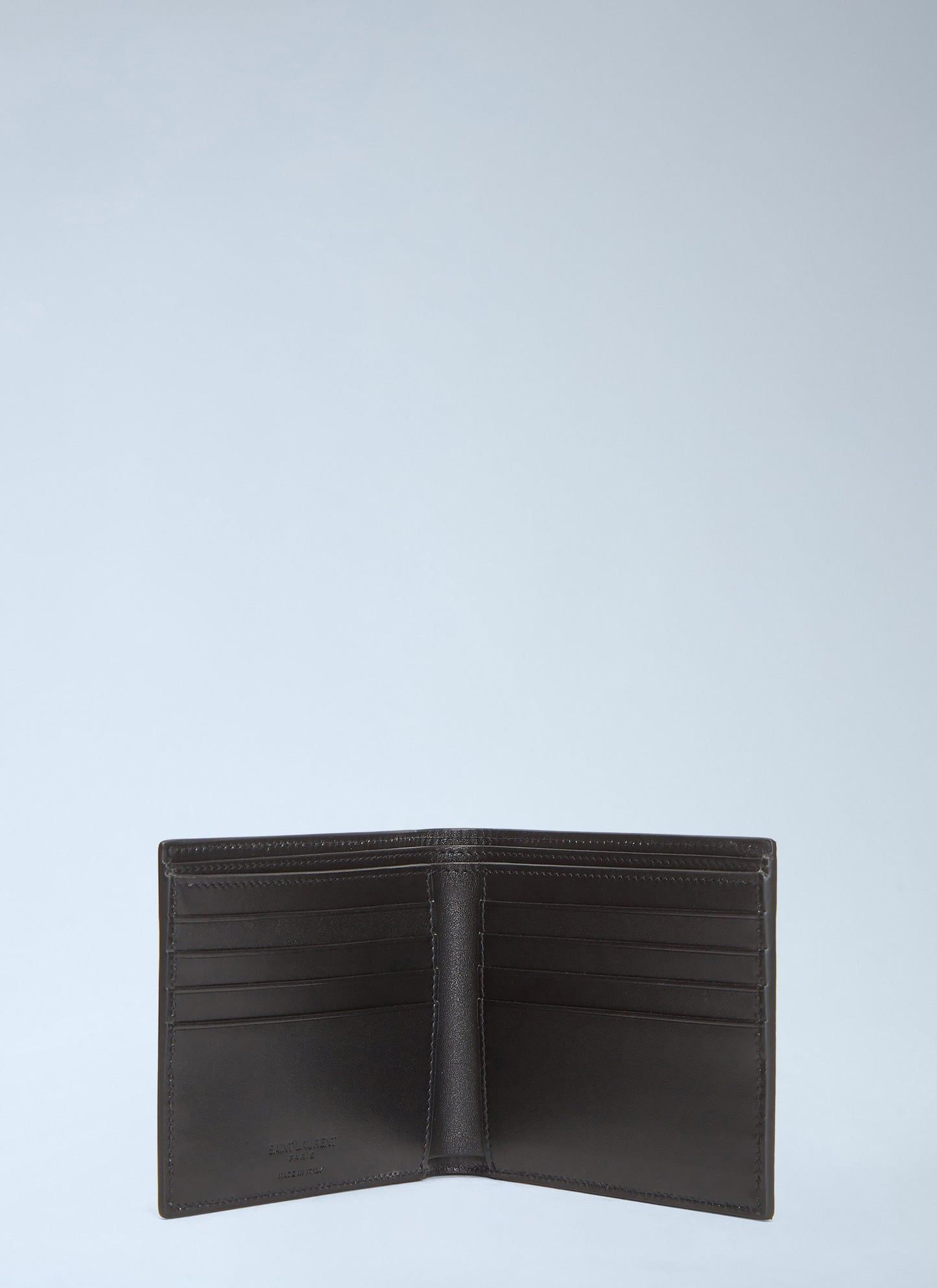 Saint Laurent Men Logo Print Bi-Fold Wallet SAINT LAURENT