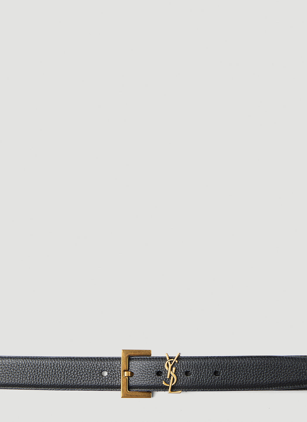 Saint Laurent Men Ysl Plaque Belt SAINT LAURENT