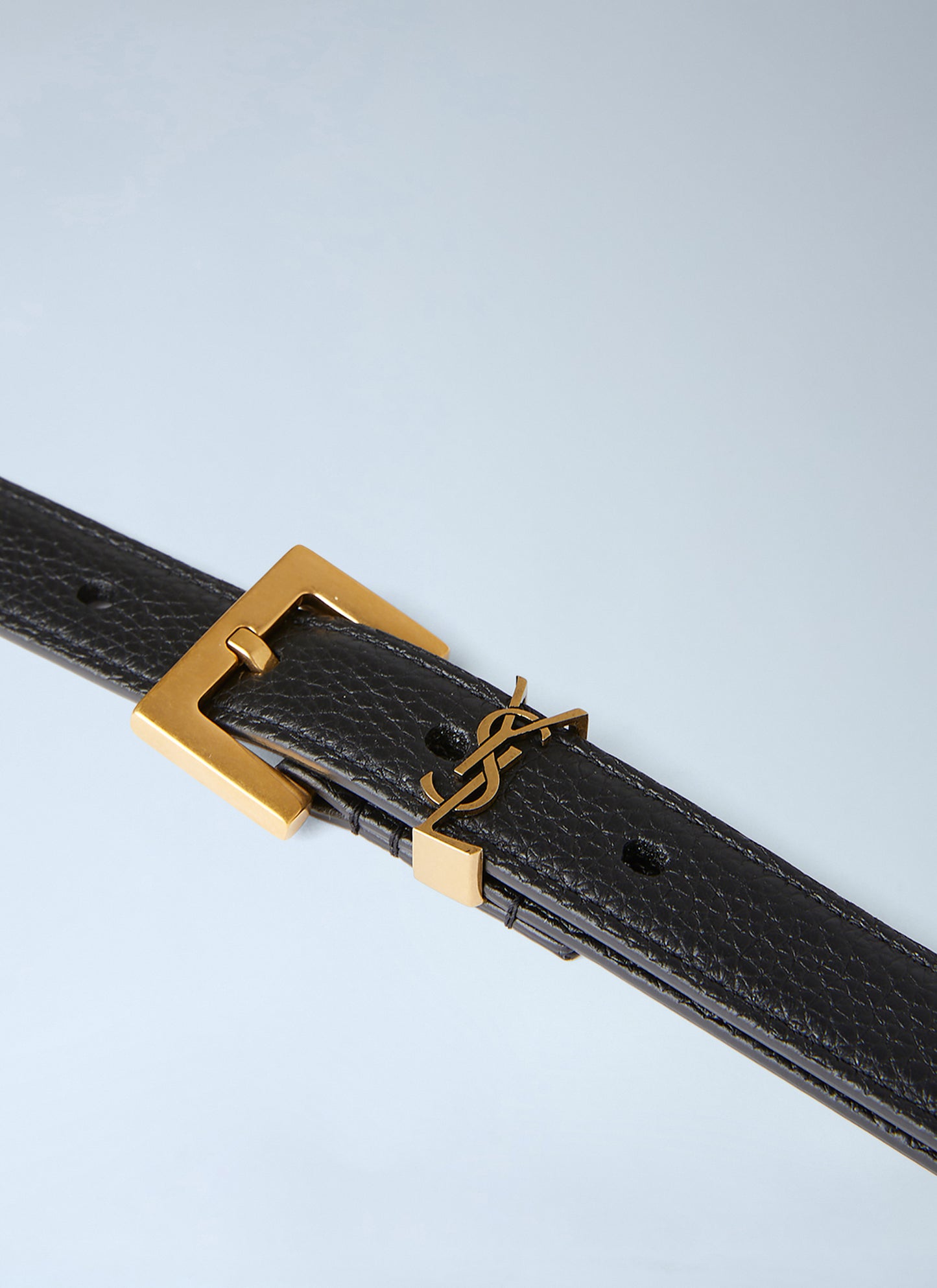 Saint Laurent Men Cassandre Thin Belt