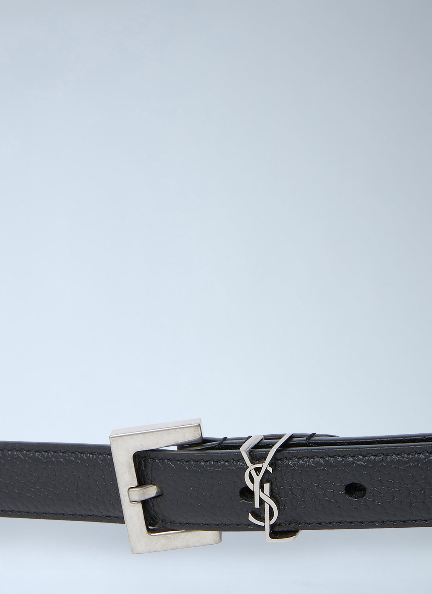 Saint Laurent Men Cassandre Thin Belt SAINT LAURENT