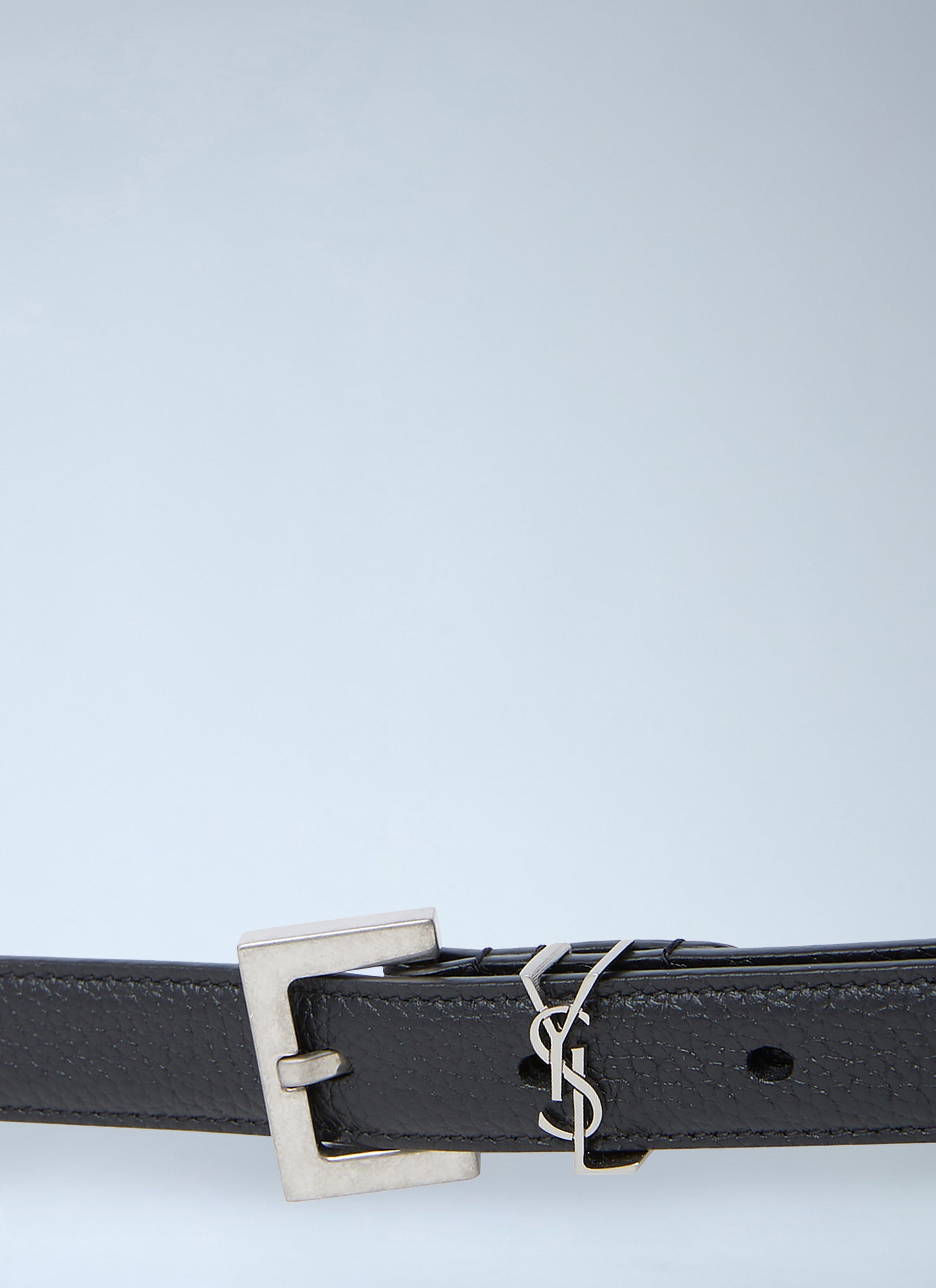 Saint Laurent Men Cassandre Thin Belt SAINT LAURENT