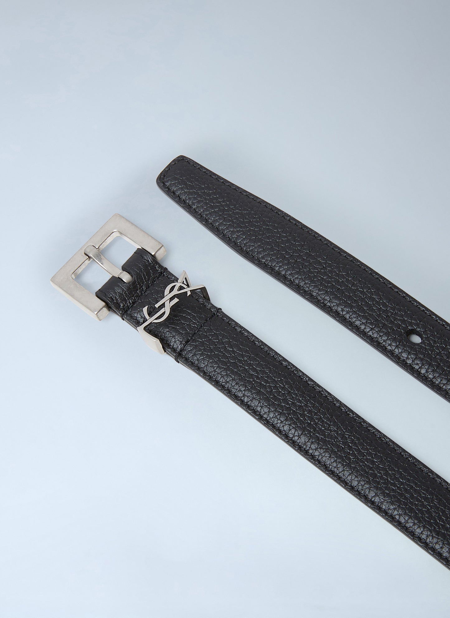 Saint Laurent Men Cassandre Thin Belt SAINT LAURENT