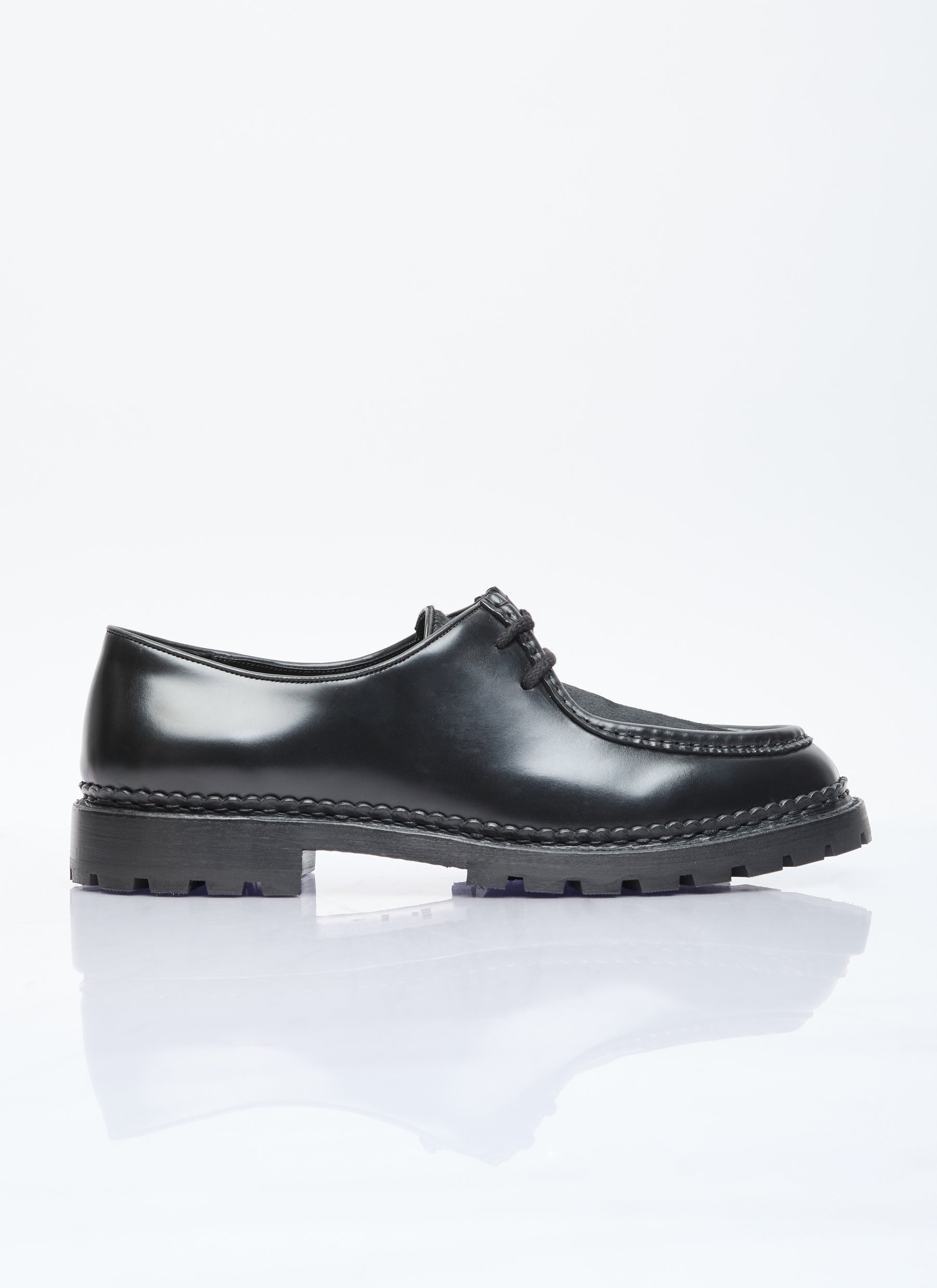 Saint Laurent Men Ponyhair Leather Loafers SAINT LAURENT