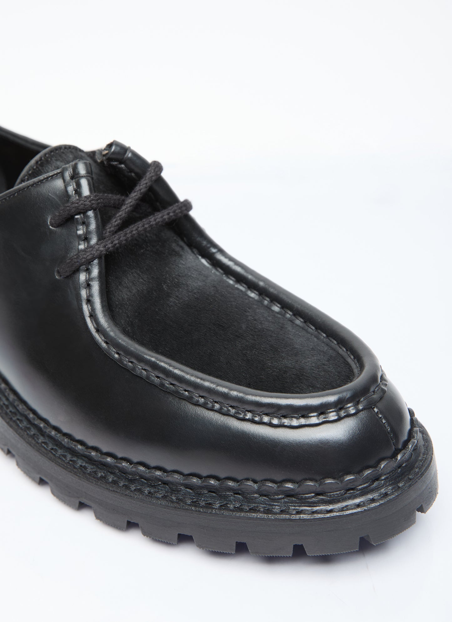 Saint Laurent Men Ponyhair Leather Loafers SAINT LAURENT