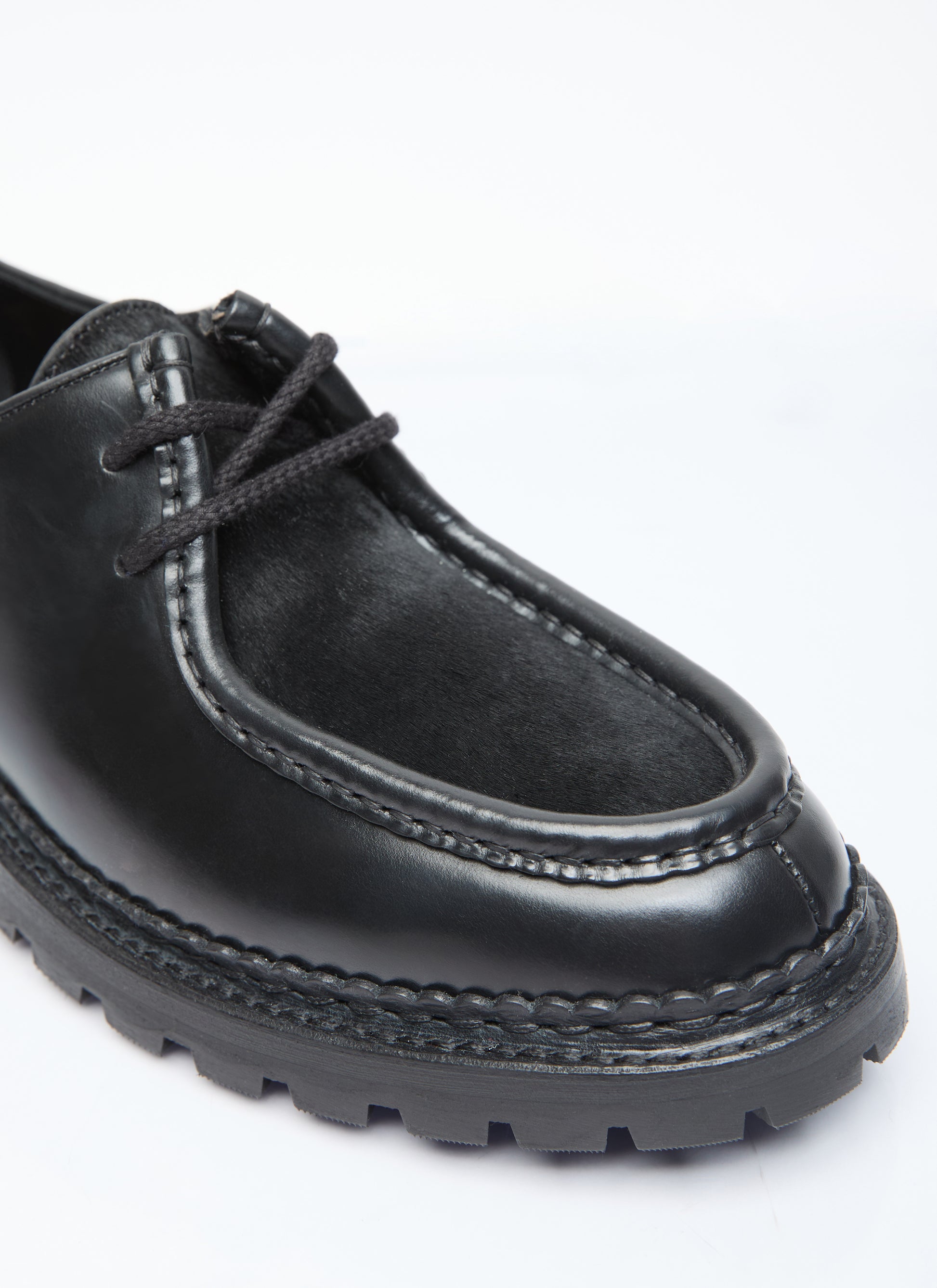 Saint Laurent Men Ponyhair Leather Loafers SAINT LAURENT