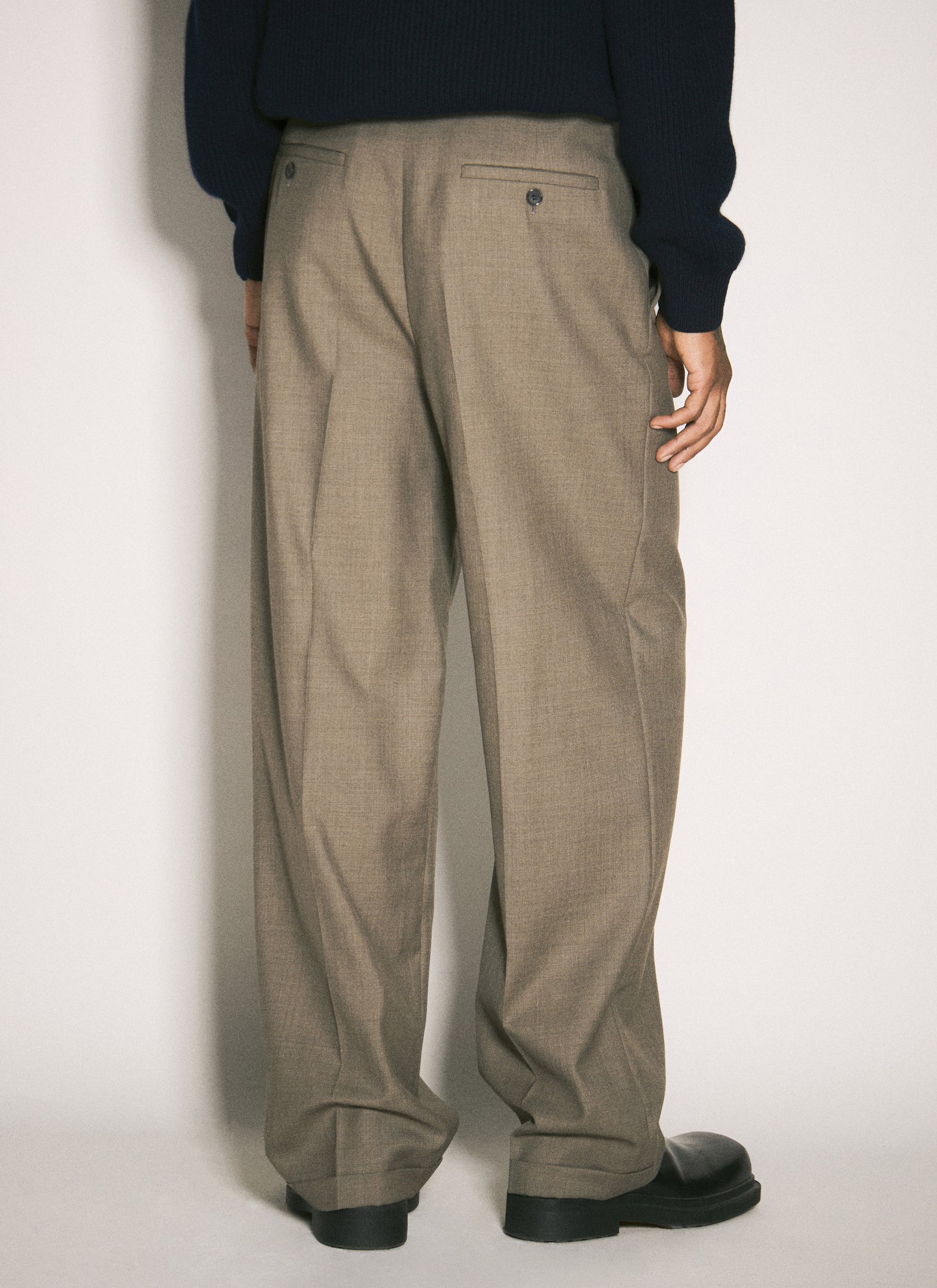 Saint Laurent Men Wool Tailored Pants SAINT LAURENT